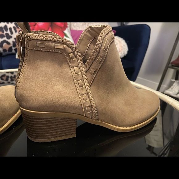 Tan Suede Booties - Picture 5 of 8